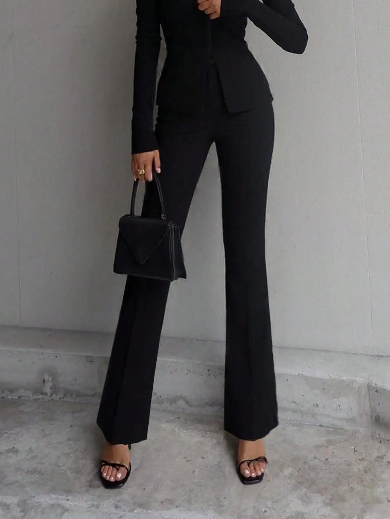 Onyx Sculpt – Pantalone Sartoriale High-Waist