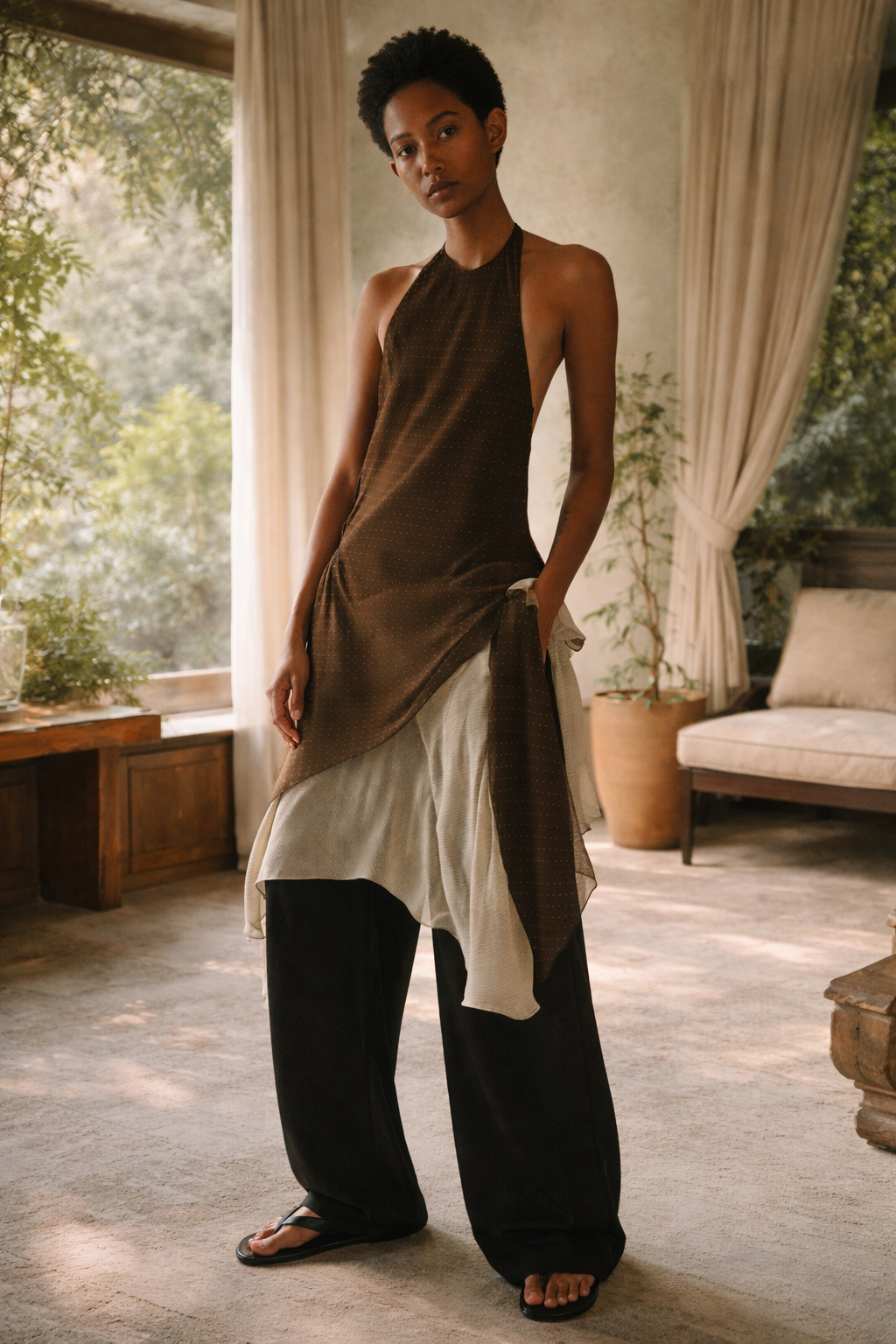 Liberty High - Vestito cut-out differenziato