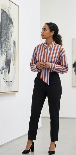 La Parisienne - Camicia Metropolitana Bicolore