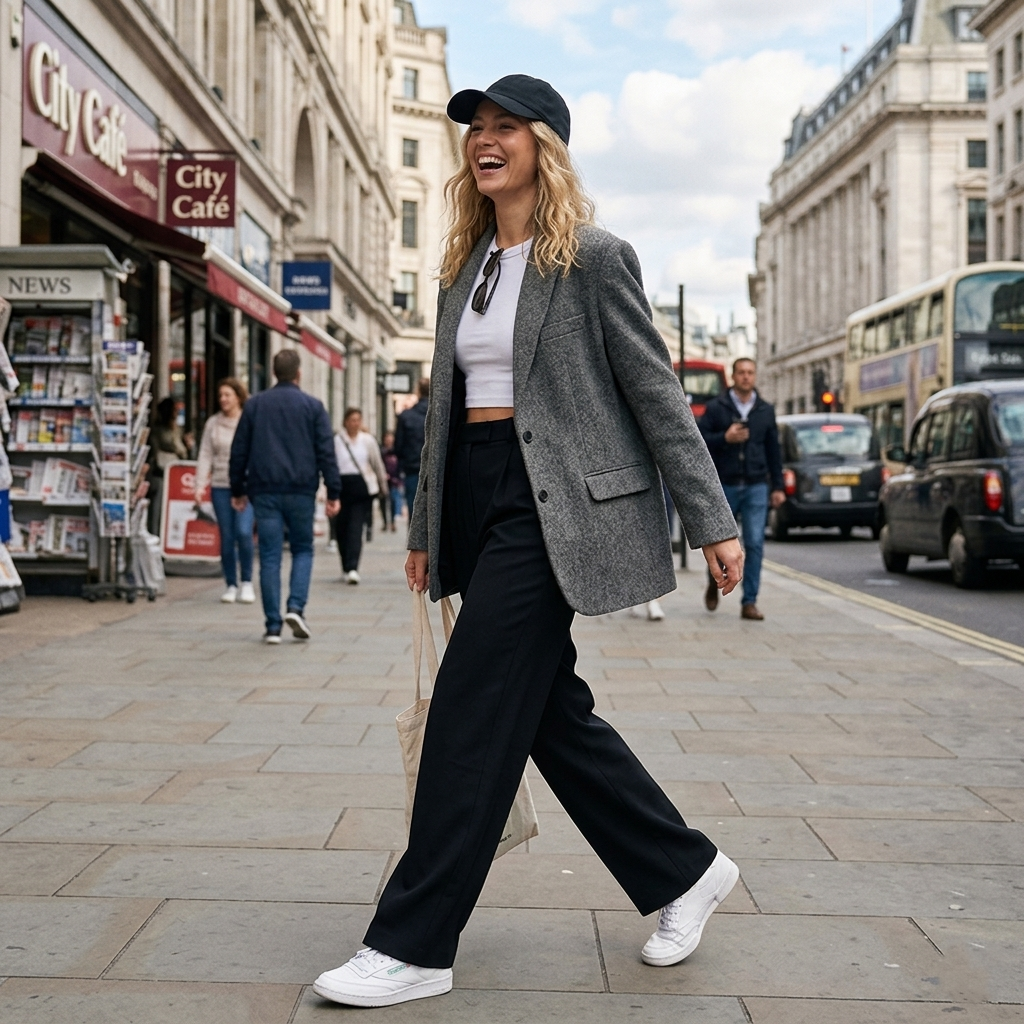 Cosmo Motion – Pantalone Strutturato a Vita Alta