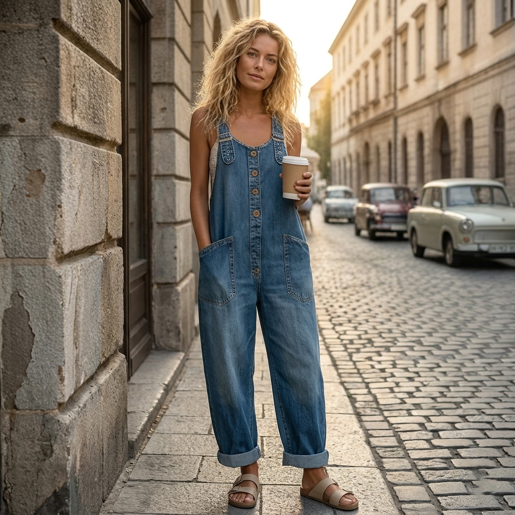Indigo Liberty - Salopette in Denim