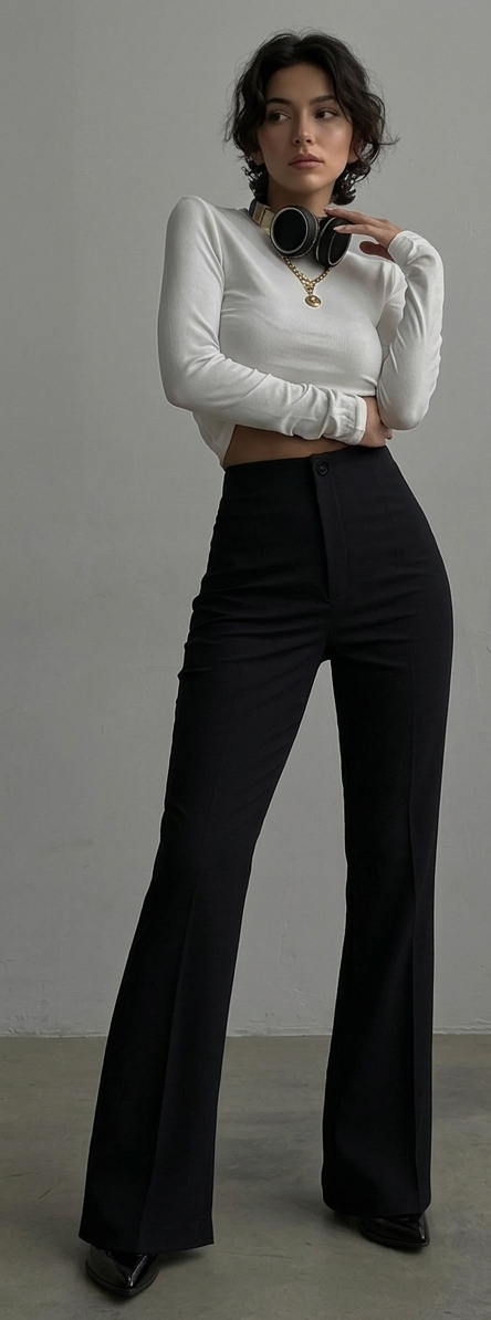 Onyx Sculpt – Pantalone Sartoriale High-Waist