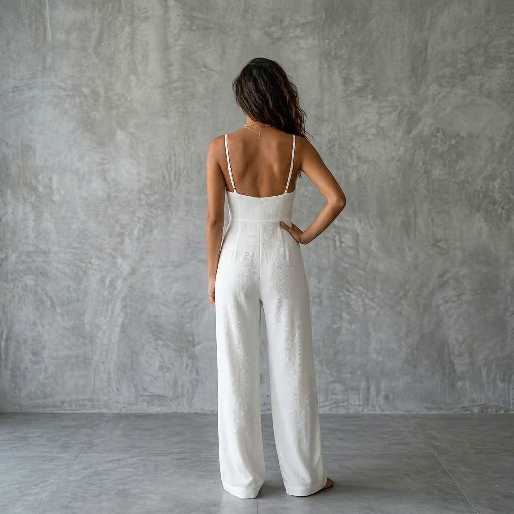 Pure Essence - Jumpsuit Wide Leg Minimalista