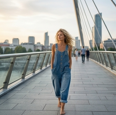 Indigo Liberty - Salopette in Denim