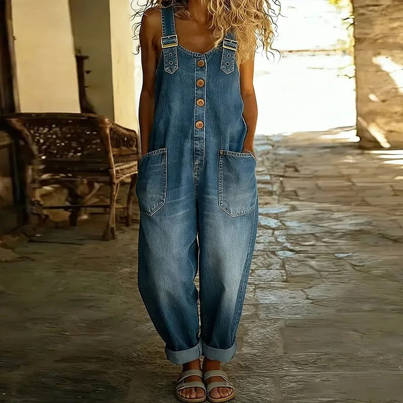 Indigo Liberty - Salopette in Denim