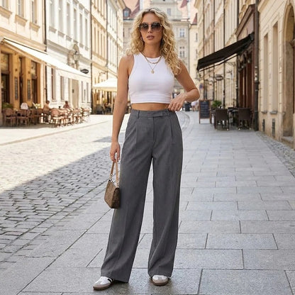 Cosmo Motion – Pantalone Strutturato a Vita Alta