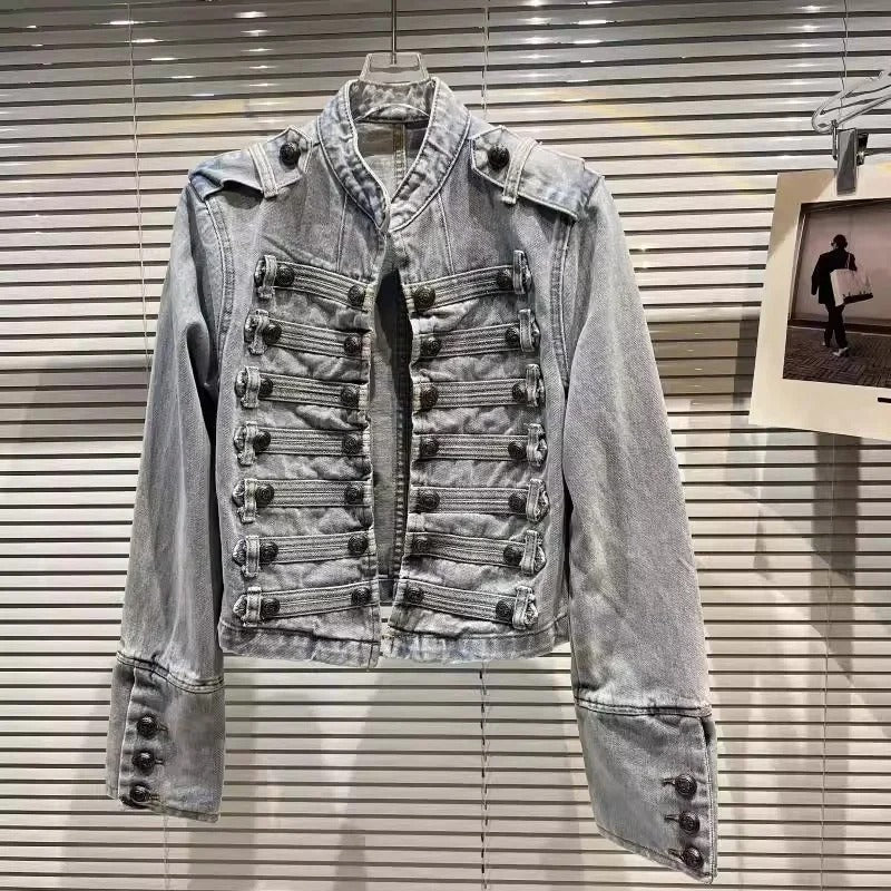 Royal Force – Giacca Denim tipo Militare