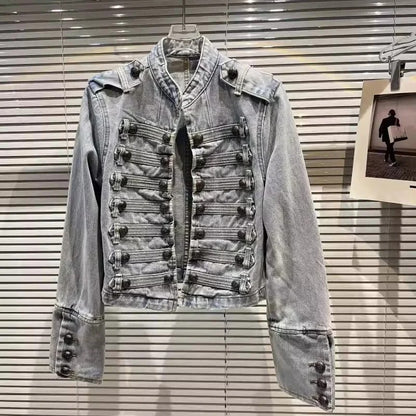 Royal Force – Giacca Denim tipo Militare